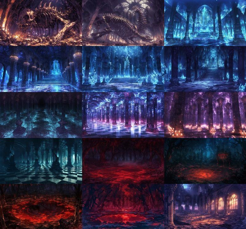 【127枚】ボスの部屋 背景イラスト【著作権フリー画像素材】