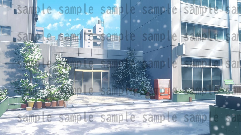 【259枚】街の風景/春夏秋冬/季節別の背景イラスト【著作権フリー素材】