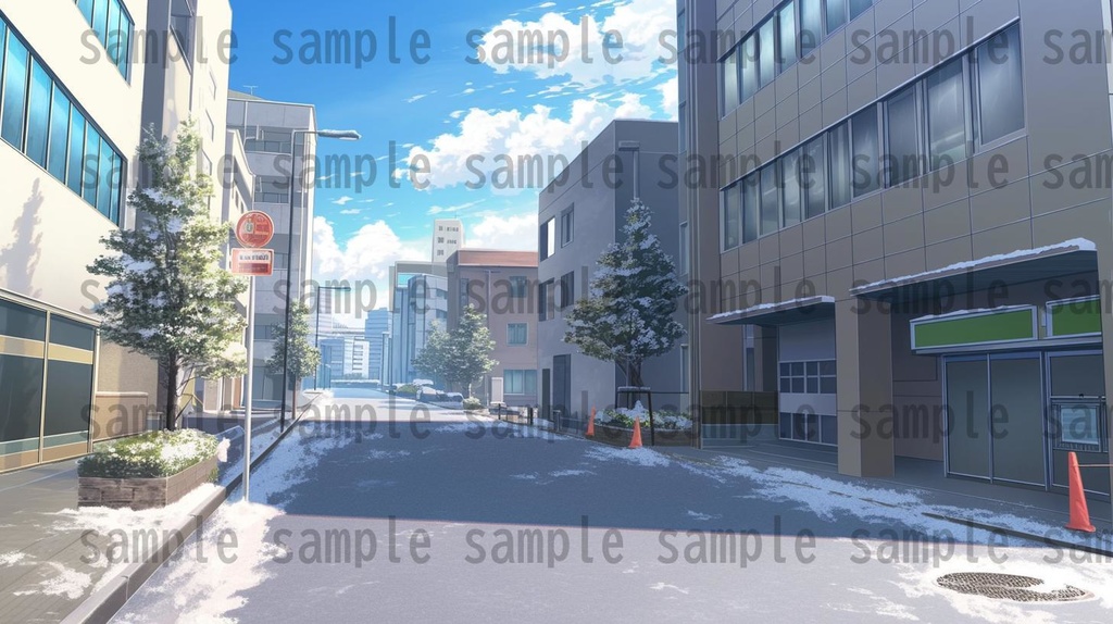 【259枚】街の風景/春夏秋冬/季節別の背景イラスト【著作権フリー素材】