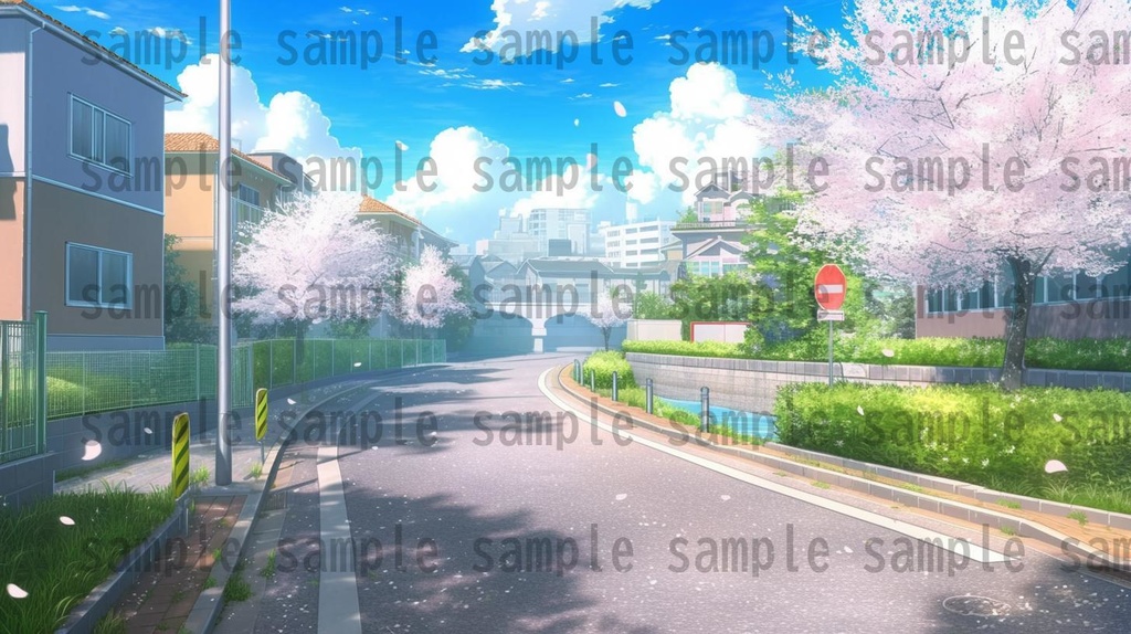 【259枚】街の風景/春夏秋冬/季節別の背景イラスト【著作権フリー素材】