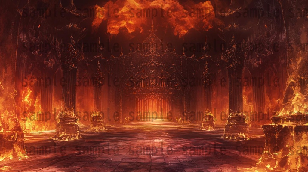 【114枚】魔王城(ラスボスの城)の背景イラスト【著作権フリー素材風景画像】