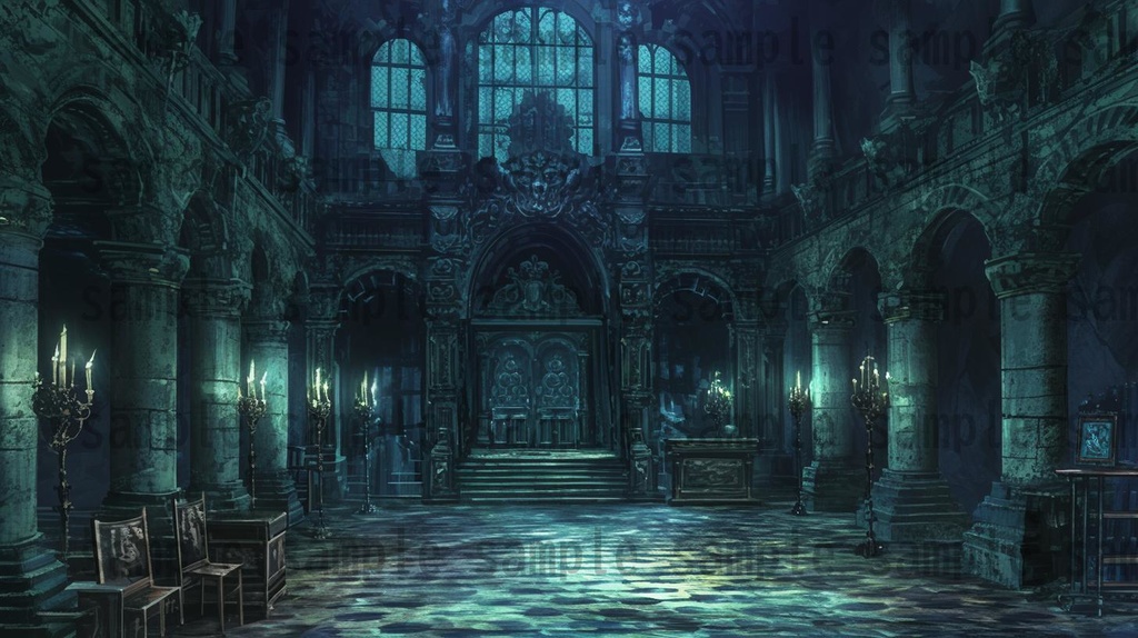 【114枚】魔王城(ラスボスの城)の背景イラスト【著作権フリー素材風景画像】