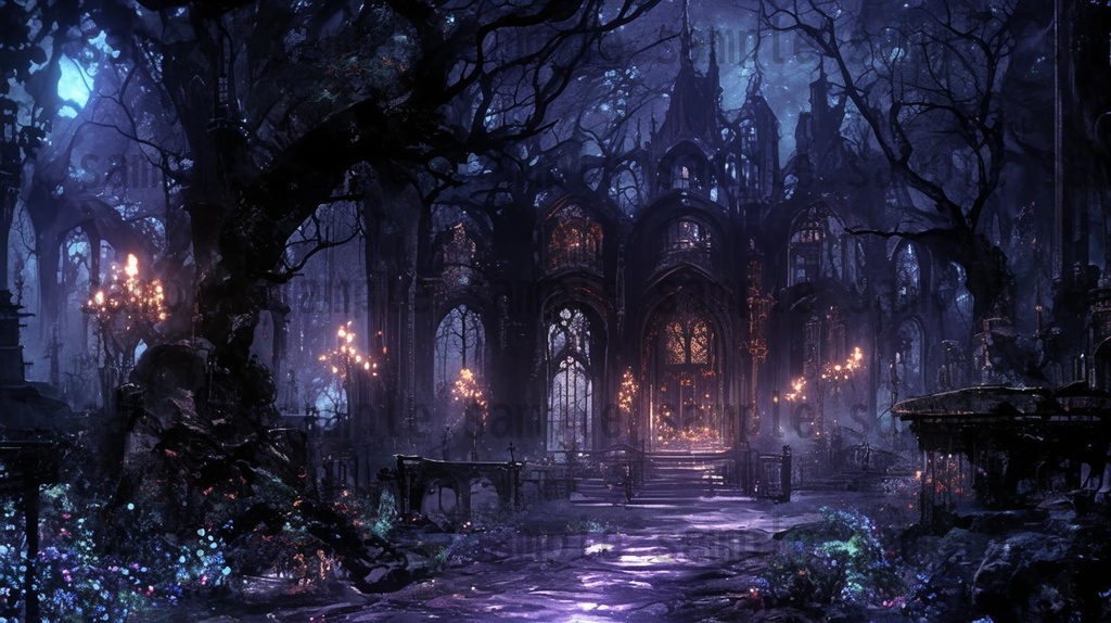 【114枚】魔王城(ラスボスの城)の背景イラスト【著作権フリー素材風景画像】