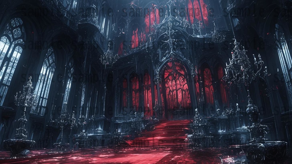 【114枚】魔王城(ラスボスの城)の背景イラスト【著作権フリー素材風景画像】