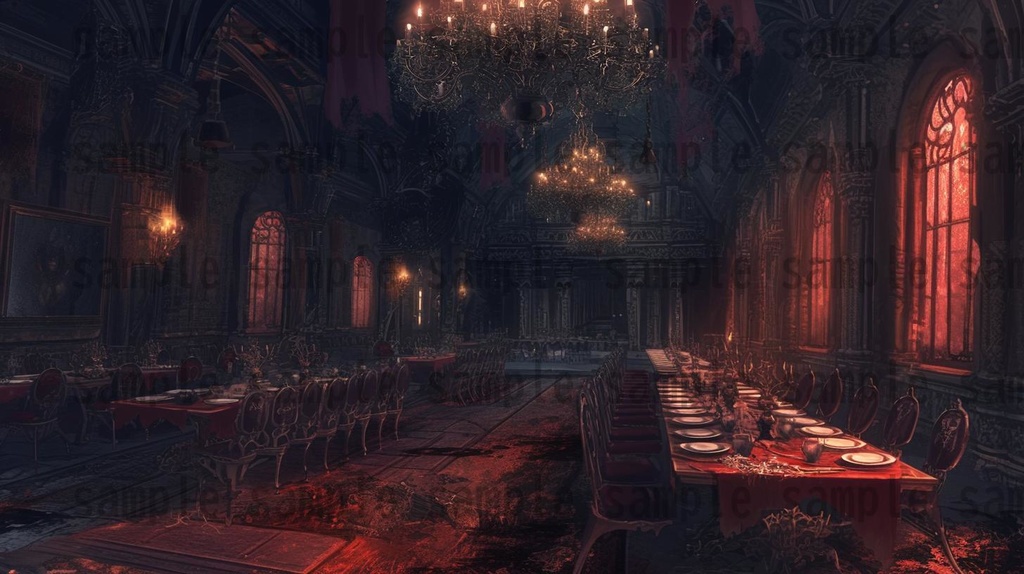 【114枚】魔王城(ラスボスの城)の背景イラスト【著作権フリー素材風景画像】