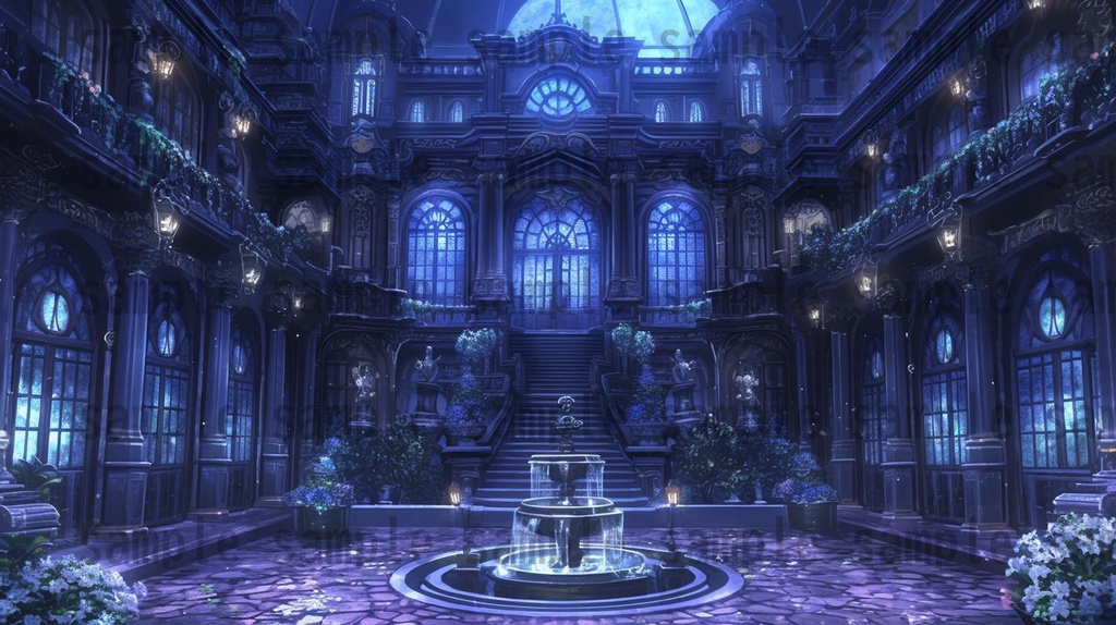 【114枚】魔王城(ラスボスの城)の背景イラスト【著作権フリー素材風景画像】