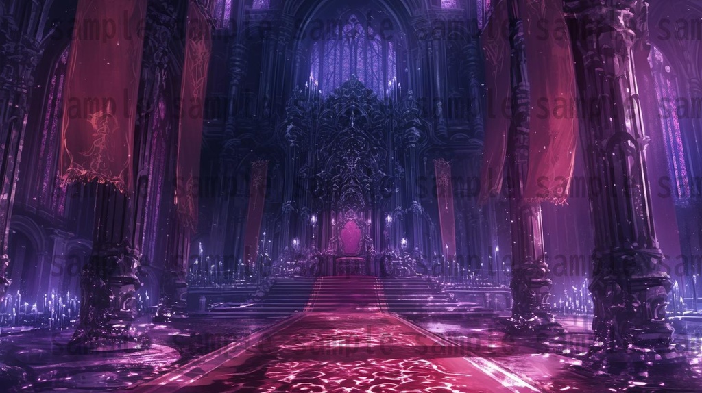 【114枚】魔王城(ラスボスの城)の背景イラスト【著作権フリー素材風景画像】