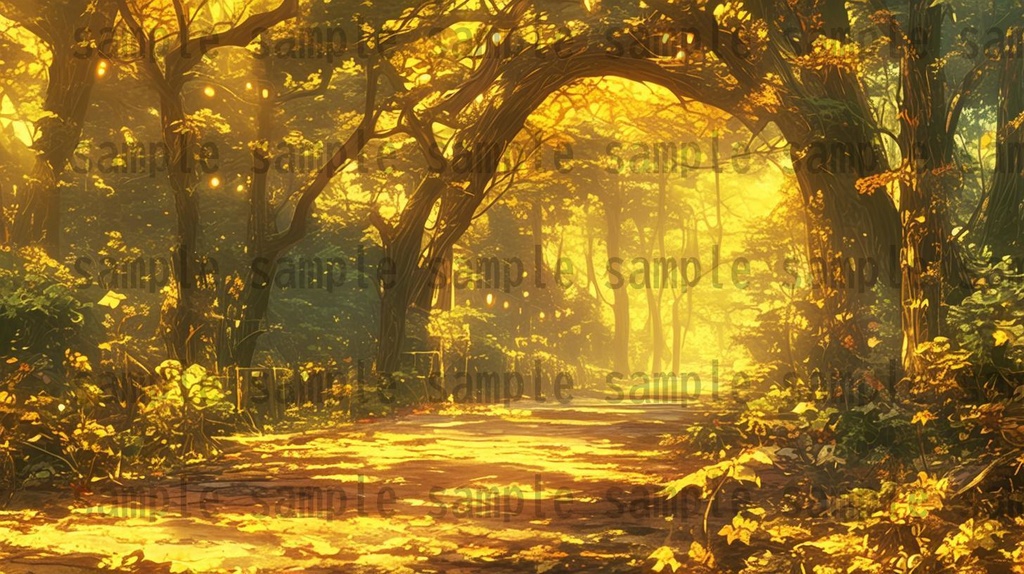 【140枚】妖精の森の背景イラスト【著作権フリー素材風景画像】