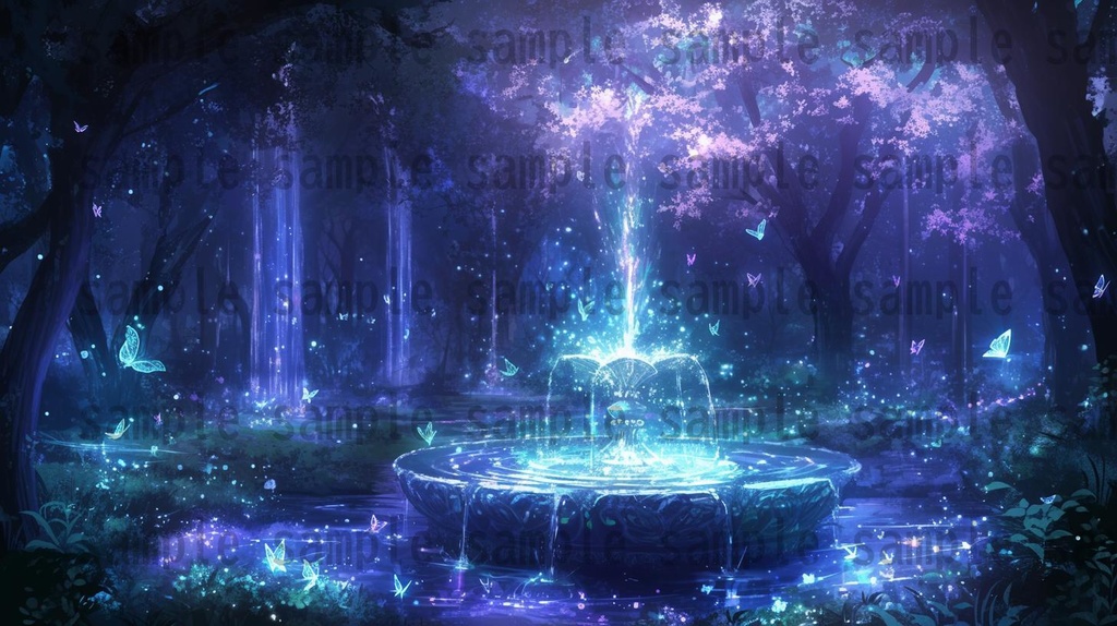 【140枚】妖精の森の背景イラスト【著作権フリー素材風景画像】