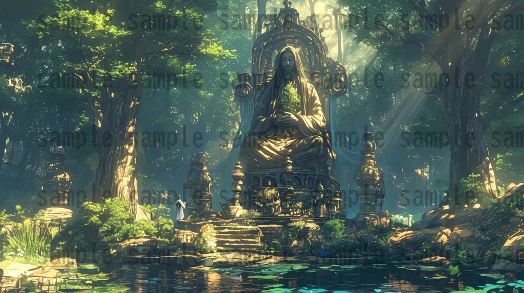 【140枚】妖精の森の背景イラスト【著作権フリー素材風景画像】