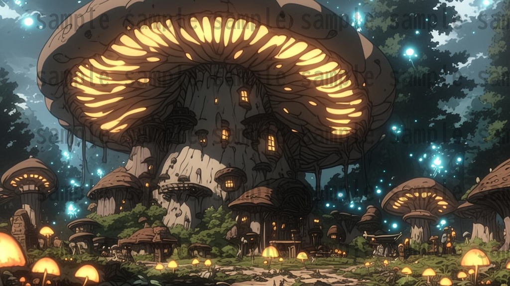 【140枚】妖精の森の背景イラスト【著作権フリー素材風景画像】