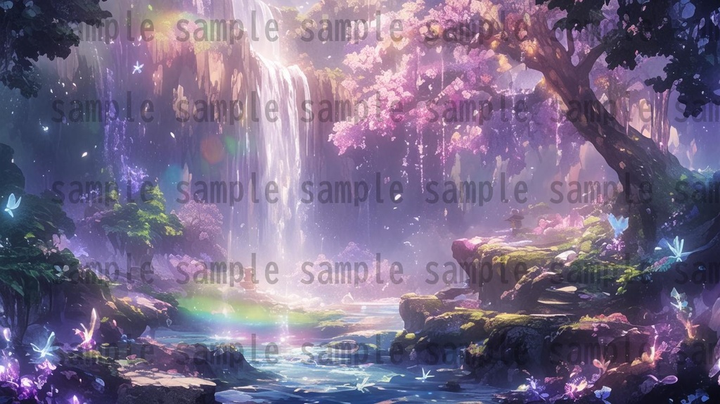 【140枚】妖精の森の背景イラスト【著作権フリー素材風景画像】