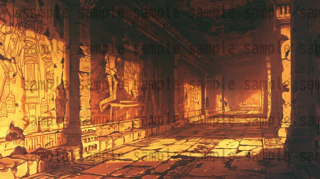 【166枚】古代文明の背景イラスト【著作権フリー素材風景画像】ファンタジーRPG