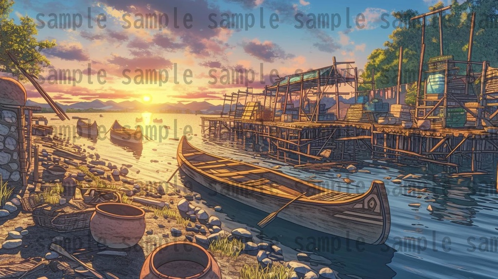 【166枚】古代文明の背景イラスト【著作権フリー素材風景画像】ファンタジーRPG