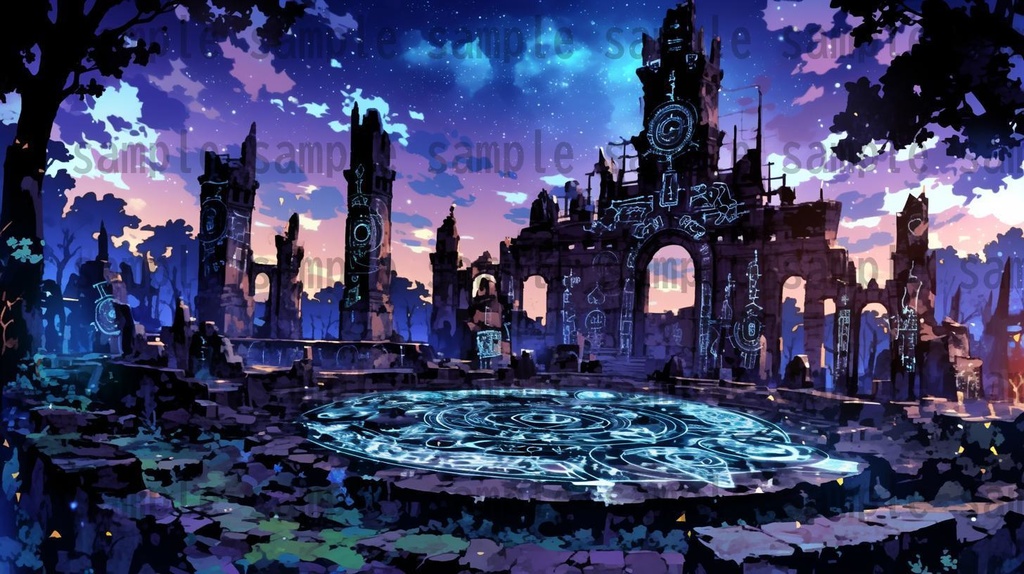 【166枚】古代文明の背景イラスト【著作権フリー素材風景画像】ファンタジーRPG