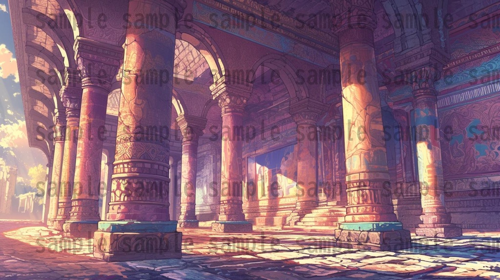 【166枚】古代文明の背景イラスト【著作権フリー素材風景画像】ファンタジーRPG