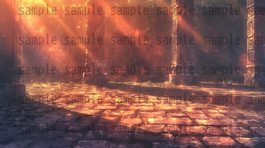 【166枚】古代文明の背景イラスト【著作権フリー素材風景画像】ファンタジーRPG