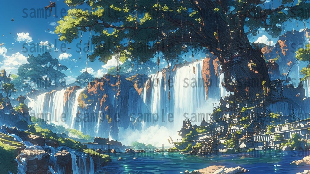 【166枚】古代文明の背景イラスト【著作権フリー素材風景画像】ファンタジーRPG