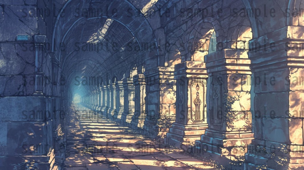 【166枚】古代文明の背景イラスト【著作権フリー素材風景画像】ファンタジーRPG