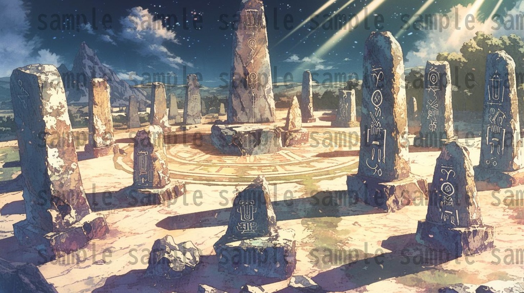 【166枚】古代文明の背景イラスト【著作権フリー素材風景画像】ファンタジーRPG