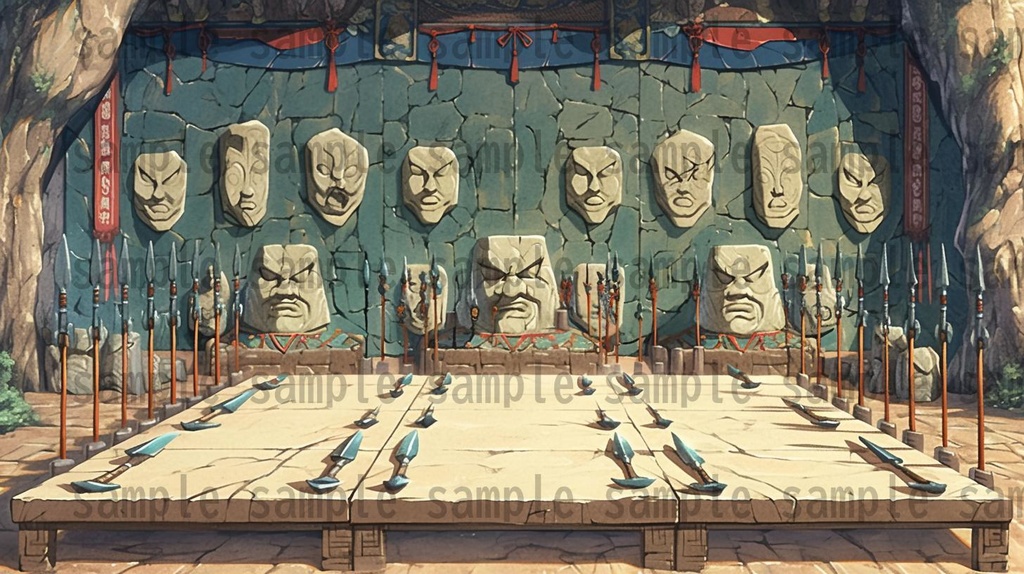 【166枚】古代文明の背景イラスト【著作権フリー素材風景画像】ファンタジーRPG