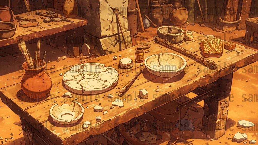 【166枚】古代文明の背景イラスト【著作権フリー素材風景画像】ファンタジーRPG