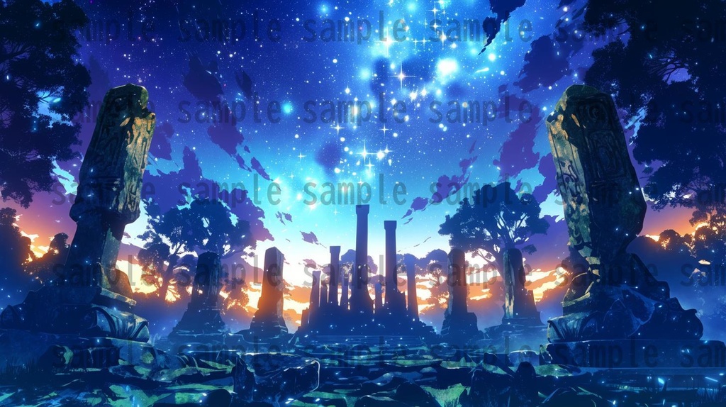 【166枚】古代文明の背景イラスト【著作権フリー素材風景画像】ファンタジーRPG