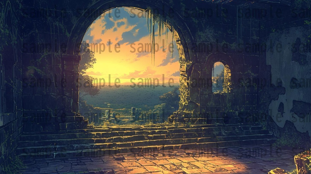 【166枚】古代文明の背景イラスト【著作権フリー素材風景画像】ファンタジーRPG