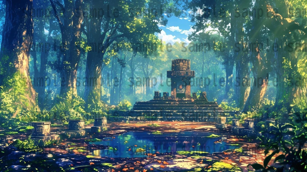 【166枚】古代文明の背景イラスト【著作権フリー素材風景画像】ファンタジーRPG