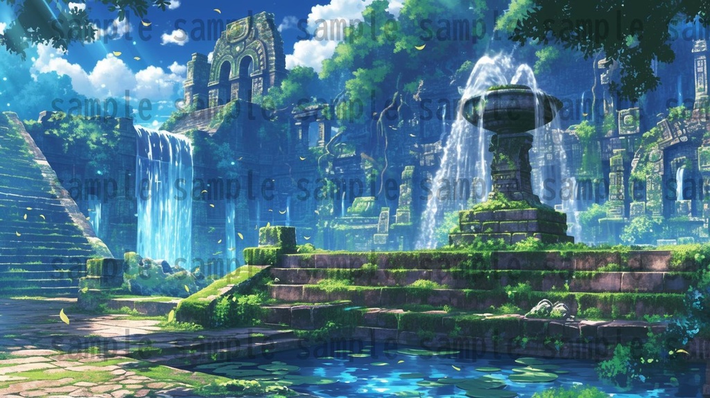 【166枚】古代文明の背景イラスト【著作権フリー素材風景画像】ファンタジーRPG