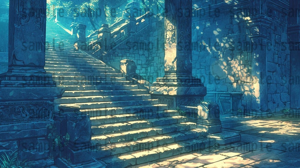 【166枚】古代文明の背景イラスト【著作権フリー素材風景画像】ファンタジーRPG