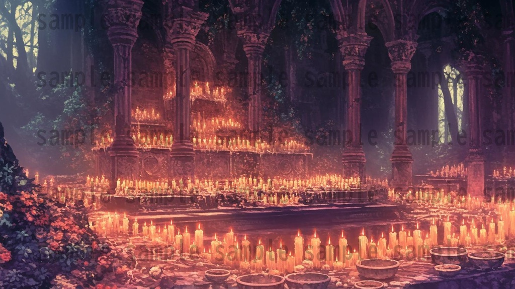 【166枚】死者の都 風景背景イラスト【著作権フリー素材】ダークファンタジー画像