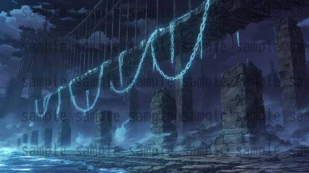 【166枚】死者の都 風景背景イラスト【著作権フリー素材】ダークファンタジー画像