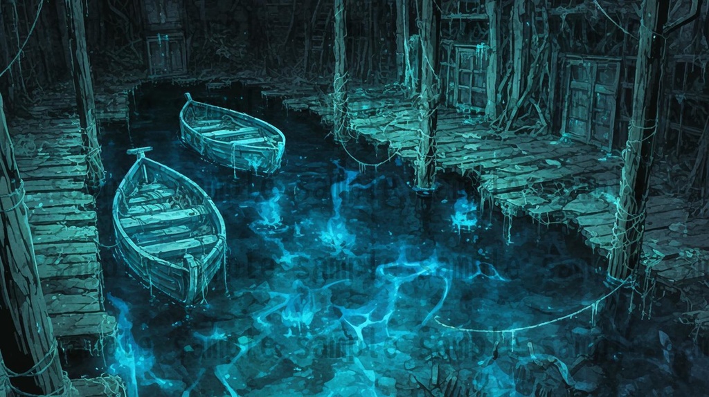 【166枚】死者の都 風景背景イラスト【著作権フリー素材】ダークファンタジー画像