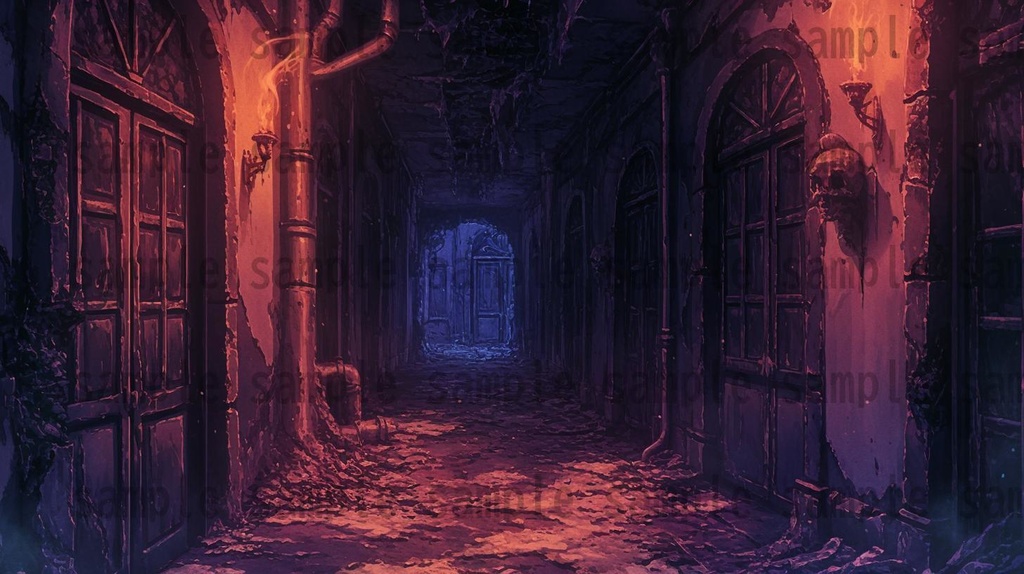 【166枚】死者の都 風景背景イラスト【著作権フリー素材】ダークファンタジー画像