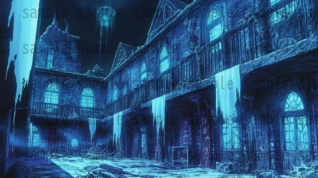 【166枚】死者の都 風景背景イラスト【著作権フリー素材】ダークファンタジー画像