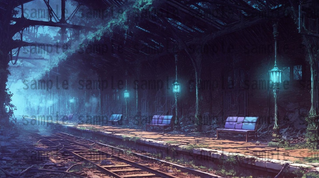 【166枚】死者の都 風景背景イラスト【著作権フリー素材】ダークファンタジー画像