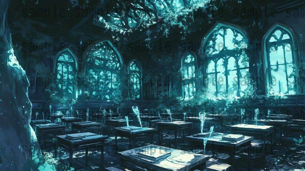 【166枚】死者の都 風景背景イラスト【著作権フリー素材】ダークファンタジー画像