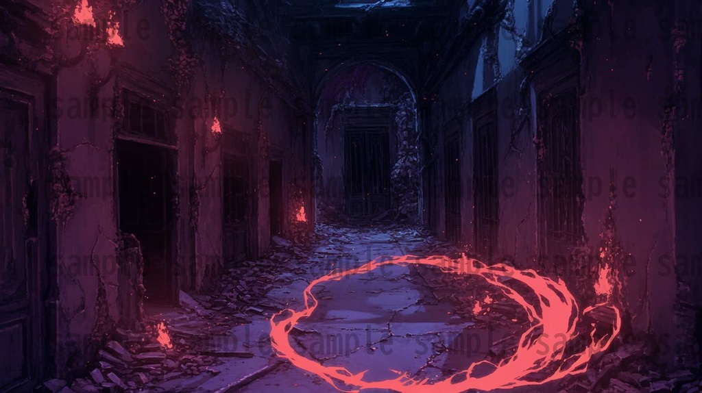 【166枚】死者の都 風景背景イラスト【著作権フリー素材】ダークファンタジー画像