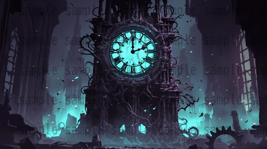 【166枚】死者の都 風景背景イラスト【著作権フリー素材】ダークファンタジー画像