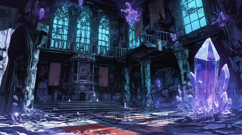 【166枚】死者の都 風景背景イラスト【著作権フリー素材】ダークファンタジー画像