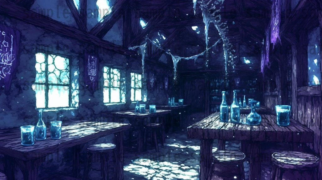 【166枚】死者の都 風景背景イラスト【著作権フリー素材】ダークファンタジー画像