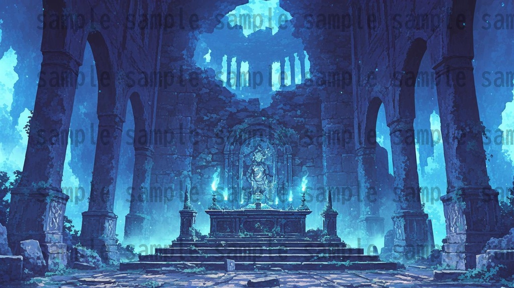 【166枚】死者の都 風景背景イラスト【著作権フリー素材】ダークファンタジー画像