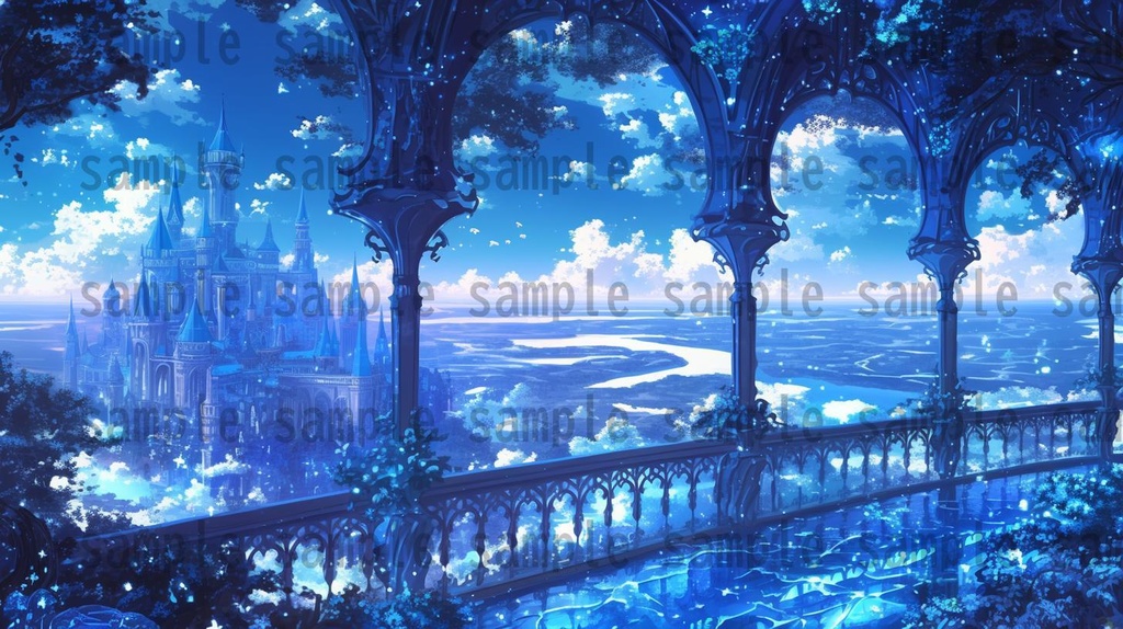 【163枚】天空城 風景背景イラスト【著作権フリー素材】ファンタジーRPG