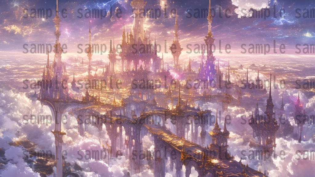 【163枚】天空城 風景背景イラスト【著作権フリー素材】ファンタジーRPG