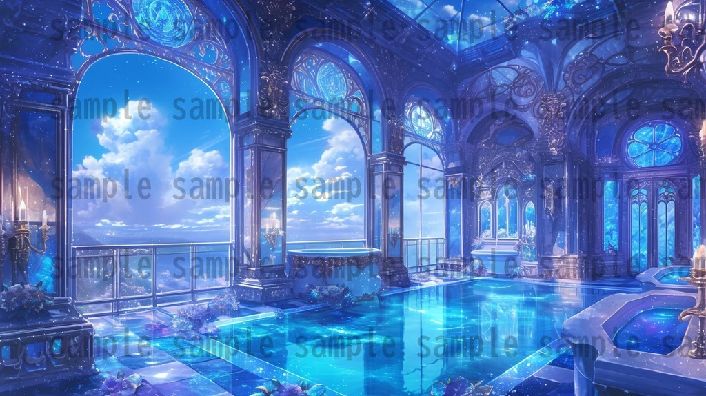 【163枚】天空城 風景背景イラスト【著作権フリー素材】ファンタジーRPG