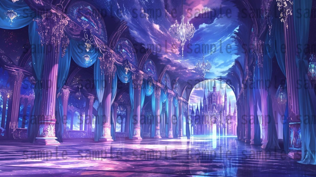 【163枚】天空城 風景背景イラスト【著作権フリー素材】ファンタジーRPG