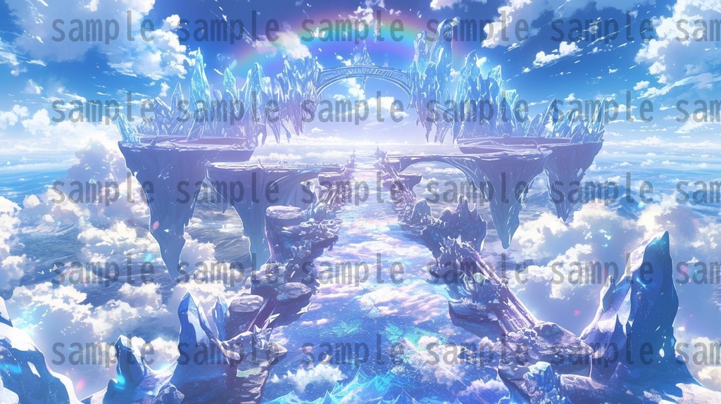 【163枚】天空城 風景背景イラスト【著作権フリー素材】ファンタジーRPG