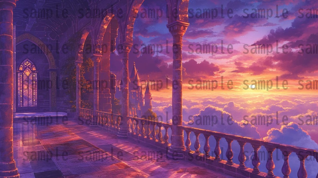 【163枚】天空城 風景背景イラスト【著作権フリー素材】ファンタジーRPG