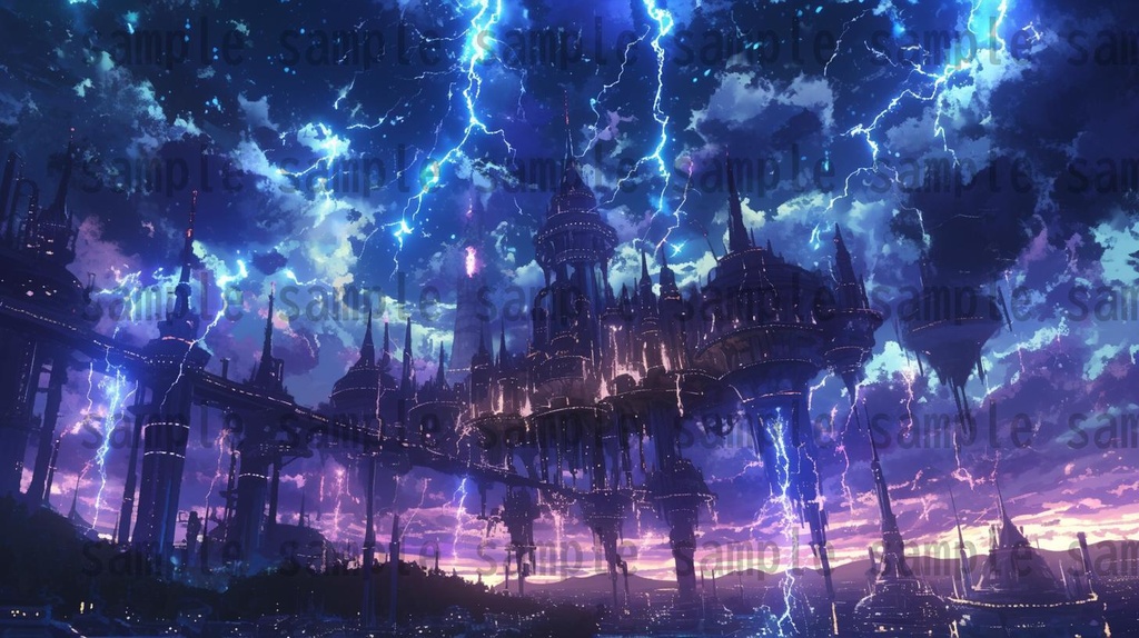 【163枚】天空城 風景背景イラスト【著作権フリー素材】ファンタジーRPG